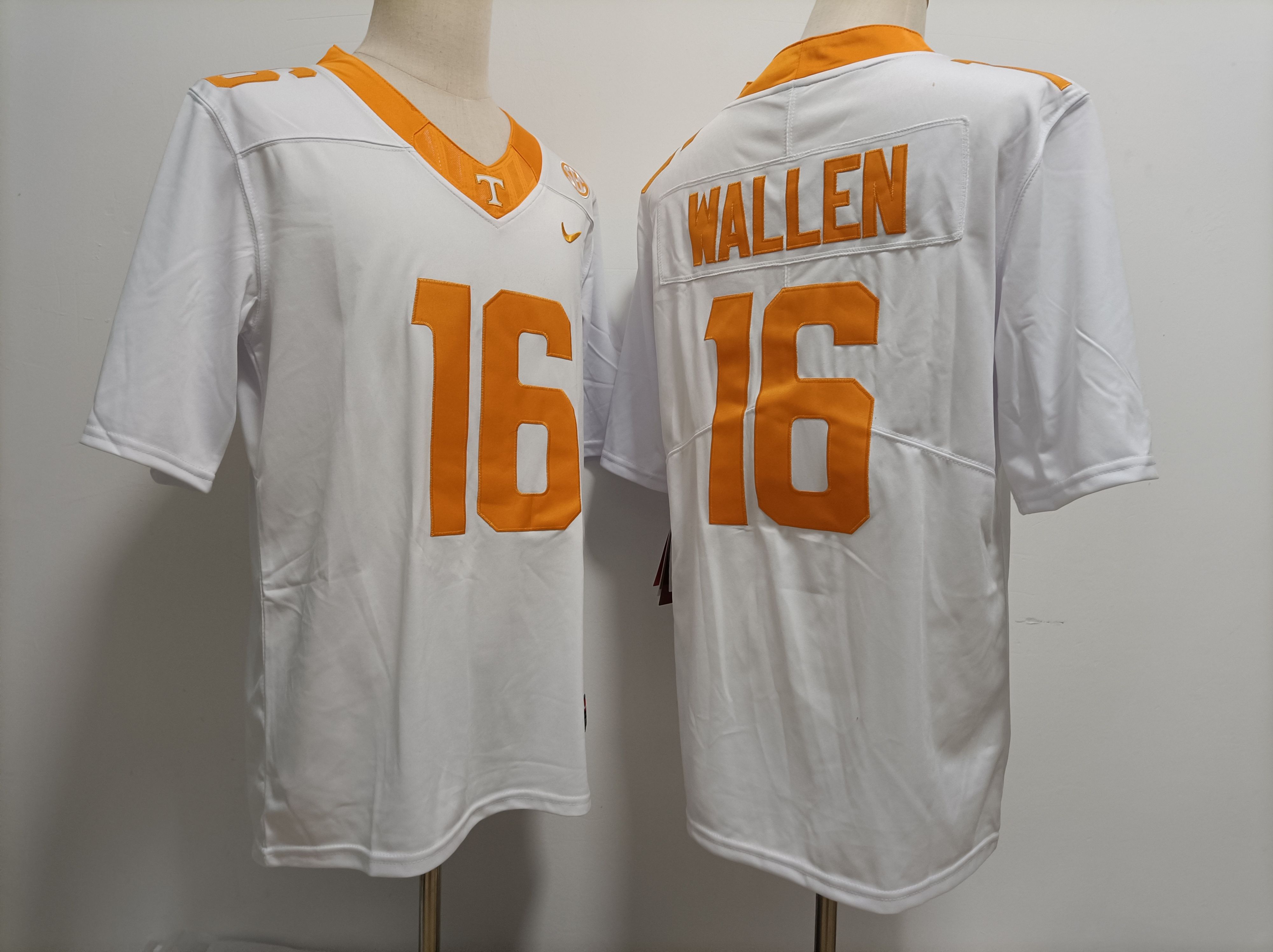 Men Tennessee Volunteers #16 Wallen White Nike 2025 NCAA Jersey